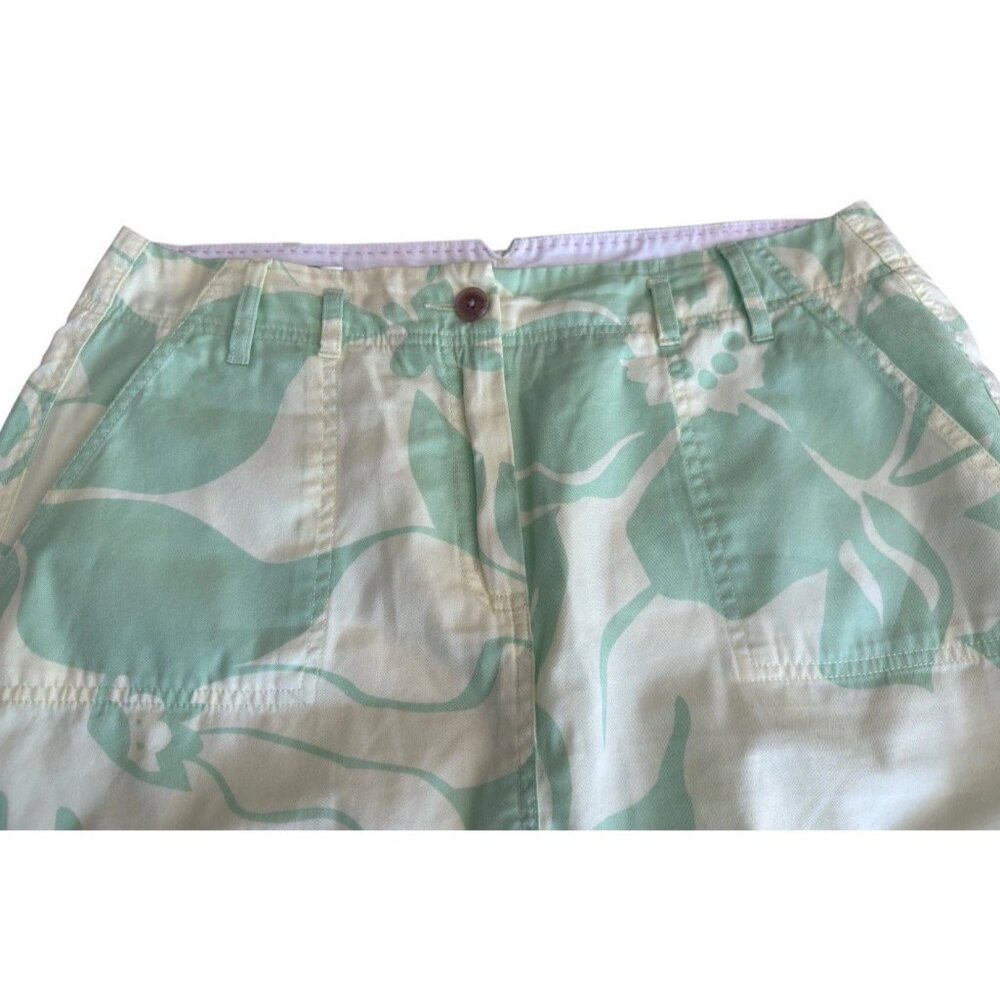 Lands' End Floral Multicolor Pockets Belt Loops Skort Women's Sz 12P - Picture 4 of 12